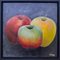 Dany Soyer, Les trois pommes, 2021, acrílico sobre lienzo, enmarcado, Imagen 1