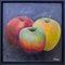 Dany Soyer, Les trois pommes, 2021, Acrylique sur Toile, Encadré 1