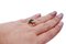 Emerald, Sapphire, Diamonds, 9 Karat Rose Gold and Silver Fly Shape Ring 4