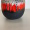 Large Pottery Fat Lava Multi-Color 484 Floor Vase from Scheurich, 1970s 9