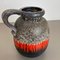 Große mehrfarbige Fat Lava 484 Bodenvase aus Keramik von Scheurich, 1970er 11