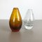 Bubble Glass Vases by Hirschberg, Germany, 1970s, Set of 2 3