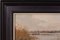 Post Impressionist Lake Scene with Boats, Oil on Canvas, Framed 9