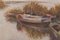 Postimpressionistische Seeszene mit Booten, Öl auf Leinwand, Gerahmt 3