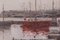 Post Impressionist Harbour with Fishing Boats, Oil on Canvas, Framed, Image 5