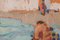 Impressionistische Gemälde von Fishing Folk, 2er Set 6