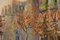 Impressionistisches Herbst Stadtbild, Spätes 20. Jh., Öl auf Leinwand, Gerahmt 6