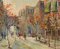 Paesaggio urbano autunnale, fine XX secolo, olio su tela, con cornice, Immagine 1