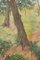 Paesaggio impressionista con fiori, olio su tavola, fine XX secolo, Immagine 4