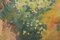 Impressionistische Waldlandschaft mit Blumen, Spätes 20. Jh., Öl auf Karton, Gerahmt 8