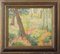 Impressionist Wooded Landscape with Flowers, Late 20th-Century, Oil on Board, Framed, Image 2