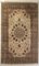 Large Hand Woven Beige Rug 1