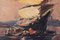 Post Impressionist Sailing Ship, 20th-Century, Oil 3