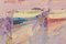 Post Impressionist Fishing Boats, 20th-Century, Oil on Board, Framed 4