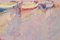Bateaux de Pêche Post-impressionnistes, 20ème Siècle, Huile sur Panneau, Encadré 7
