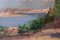 Paesaggio costiero impressionista, XX secolo, olio su tavola, Immagine 4