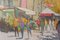 Vibrant Market Scene, 2014, Oil on Canvas, Framed 6