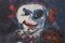 Peinture Expressionniste d'un Clown, Milieu du 20ème Siècle, Huile sur Toile, Encadrée 4