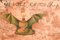 Lampada da comodino The Bat, acquerello e tecnica mista, con cornice, Immagine 3