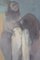 After Keith Vaughan, Grande dipinto di figure femminili, anni '40, olio su tela, con cornice, Immagine 2