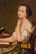 Mädchen einen Brief zu schreiben, 1850er, Öl auf Leinwand, gerahmt 4