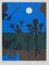 After Joan Miró, Moonlit Scene, 1973, Lithograph, Framed, Image 1