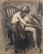 Dancer Seated in a Chair, Early 20th-century, Charcoal and Soft Pencil on Paper, Framed 1