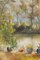 R. Saralid, Impressionist Summer Garden, 20th-Century, Oil on Canvas, Framed, Image 4
