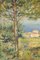 Palamós, Postimpressionistische Landschaft, 1952, Öl auf Leinwand, gerahmt 4