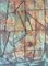 Conjunto abstracto con formas arquitectónicas, años 50, hierro y óleo sobre lienzo, Imagen 1