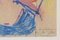 Abstraktes expressionistisches Gemälde, 1950er, Crayon on Paper, Framed 5