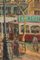 Francisco Planas Doria, Großes Stadtbild Gemälde, Barcelona, 1940er, Öl auf Karton, Gerahmt 6