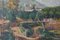 Camois, Impressionistische Mediterrane Landschaft mit Blick auf Fluss und Berge, 1945, Öl auf Leinwand, Gerahmt 4