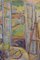 Scena fauve da interno e da giardino, metà XX secolo, olio su tela, con cornice, Immagine 6