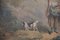Pastorale Szene mit Frau und Hund, 1800er, Aquarell auf Papier, gerahmt 4