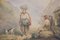 Pastorale Szene mit Frau und Hund, 1800er, Aquarell auf Papier, gerahmt 3