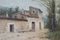 A. Piug, Landschaft mit Bauernhaus und Wildblumenwiese, spätes 19. oder frühes 20. Jahrhundert, Spanien 3