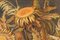Stillleben mit Sonnenblumen und Majolika Krug, Mitte des 20. Jahrhunderts, Öl auf Leinwand 7