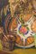 Stillleben mit Sonnenblumen und Majolika Krug, Mitte des 20. Jahrhunderts, Öl auf Leinwand 10