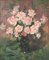 Bodegón con flores rosas, mediados del siglo XX, óleo sobre lienzo, Imagen 1