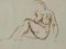 Life Drawings, Late 19th or Early 20th Century, Pencil & Ink on Paper, Set of 4 2