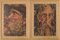 Portraits of Men, 1972, Oil Paintings on Canvas, Framed, Set of 2 1