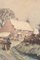 Village in the Snow, Late 19th Century, Watercolor on Paper 5
