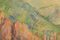 Impressionistischer Seestück mit Klippen, Mitte 20. Jh., Öl auf Leinwand 4