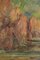 Paisaje marino impresionista con acantilados, mediados del siglo XX, óleo sobre lienzo, Imagen 3