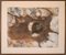 Opera astratta, metà XX secolo, tecnica mista e sabbia su carta, Immagine 2