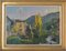 Autumn Landscape with a Riverside Village, 1970, Oil on Canvas, Framed, Image 2