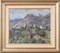 Vicente Gomez Fuste, Postimpressionistisches Dorf und Berge, Mitte des 20. Jahrhunderts, Öl auf Leinwand 2
