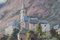 Vicente Gomez Fuste, Postimpressionistisches Dorf und Berge, Mitte des 20. Jahrhunderts, Öl auf Leinwand 4