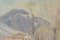 Paysage de Neige Impressionniste avec Village de Montagne, 1930s, Huile sur Toile, Encadrée 4